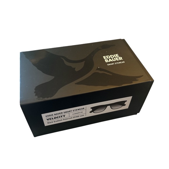 Eddie Bauer Smart Eyewear Velocity Bluetooth Sunglasses – Black Gradient - Picture 3 of 4